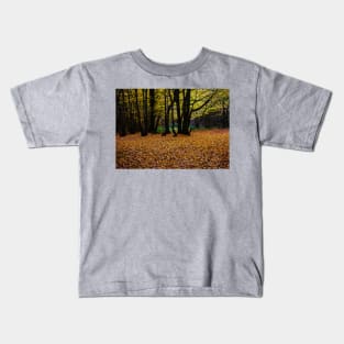 ‘Dark Wood’ - Autumn arrives, leaves fall Kids T-Shirt